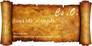 Csellár Ottó névjegykártya